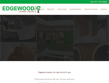 Tablet Screenshot of edgewoodjoinery.co.uk